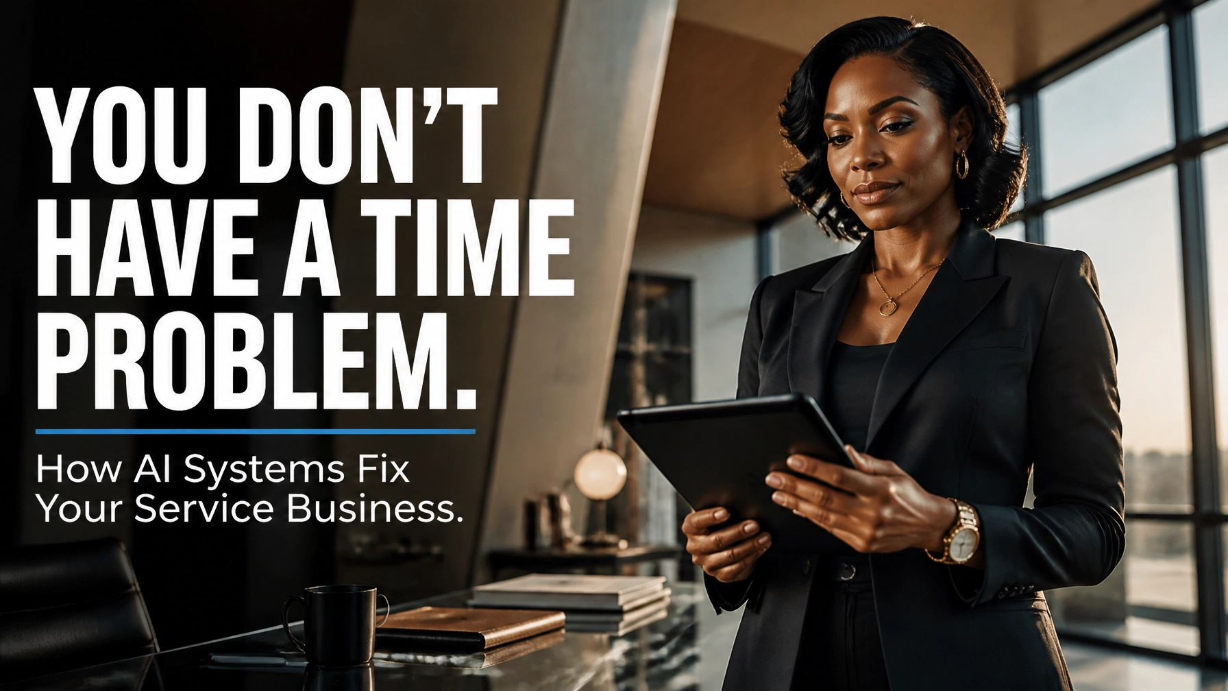 You Don't Have a Time Problem. You Have a Systems Problem. Here's How AI Systems for Service Business Owners Fixes It.